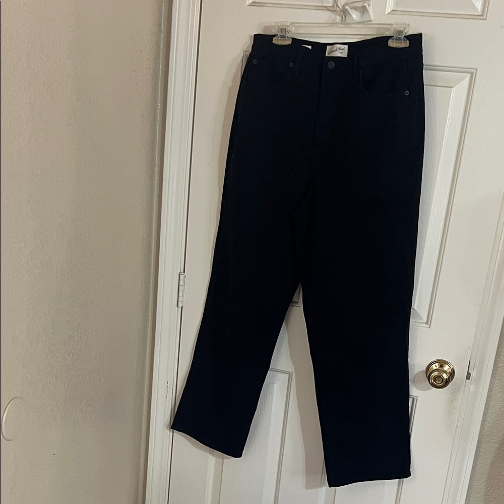 Black Ladies Straight Leg Jeans